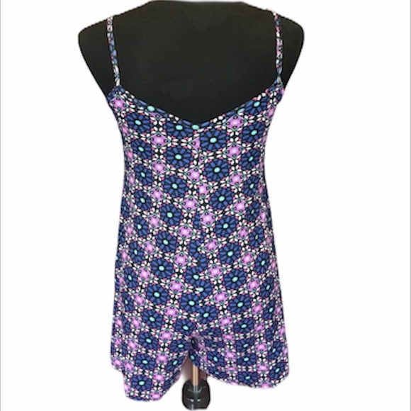 Boohoo Flower Romper Multi Color Size 8 - Picture 2 of 7